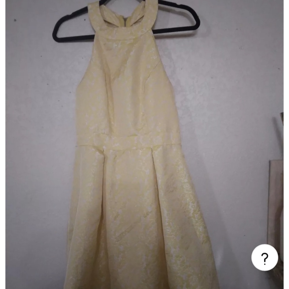 Yellow Jacquard fabric dress. Beauty & the Beast